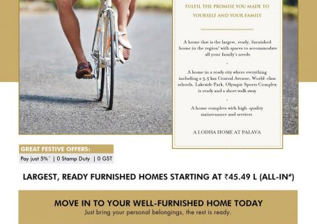 Lodha brings largest, ready, furnished homes in Palava